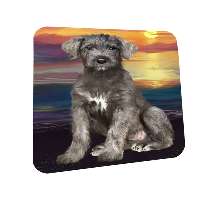 Sunset Wolfhound Dog Coasters Set of 4 CST57141