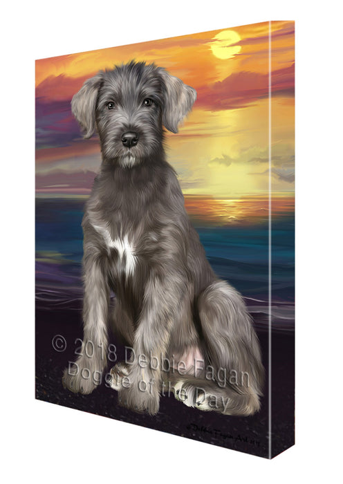 Sunset Wolfhound Dog Canvas Print Wall Art Décor CVS137087