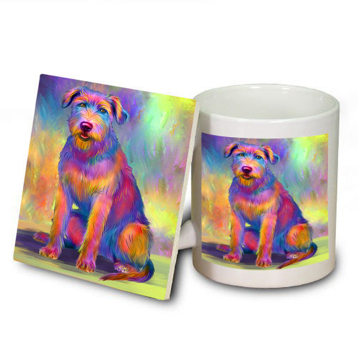 Paradise Wave Wolfhound Dog Mug and Coaster Set MUC56738