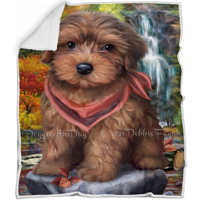 Scenic Waterfall Yorkipoo Dog Blanket BLNKT67800