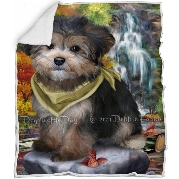Scenic Waterfall Yorkipoo Dog Blanket BLNKT67809