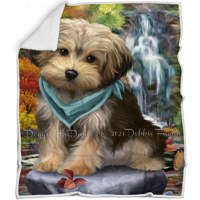 Scenic Waterfall Yorkipoo Dog Blanket BLNKT67827