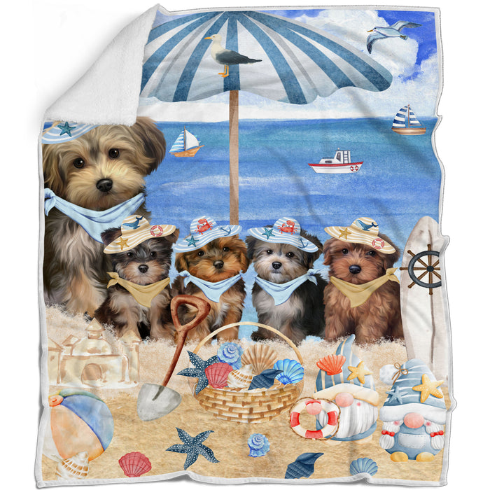 Yorkipoo Blanket: Explore a Variety of Custom Designs, Bed Cozy Woven, Fleece and Sherpa, Personalized Dog Gift for Pet Lovers