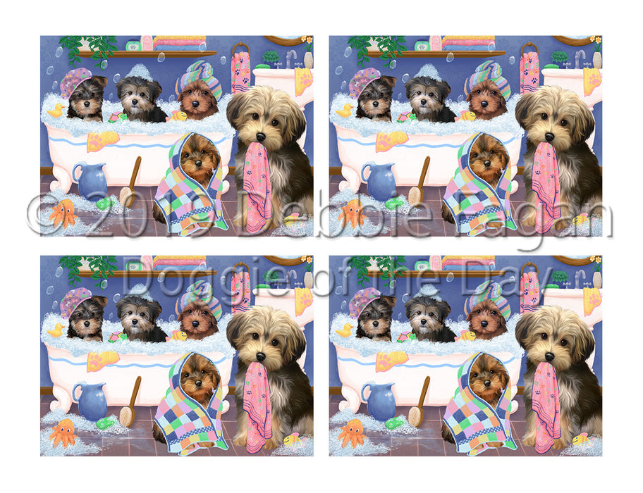 Rub A Dub Dogs In A Tub Yorkipoo Dogs Placemat