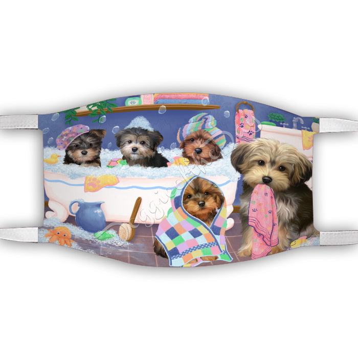 Rub A Dub Dogs In A Tub  Yorkipoo Dogs Face Mask FM49558