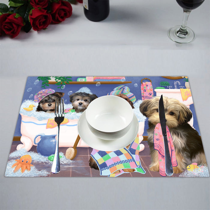 Rub A Dub Dogs In A Tub Yorkipoo Dogs Placemat