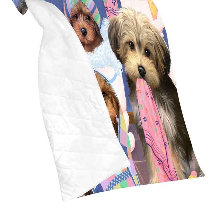 Rub A Dub Dogs In A Tub Yorkipoo Dogs Quilt