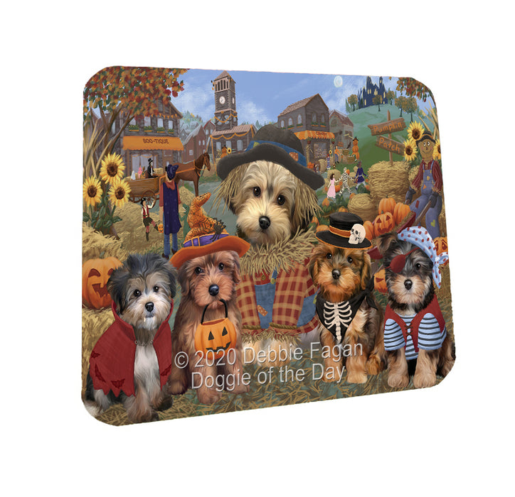 Halloween 'Round Town Yorkipoo Dogs Coasters Set of 4 CSTA58003