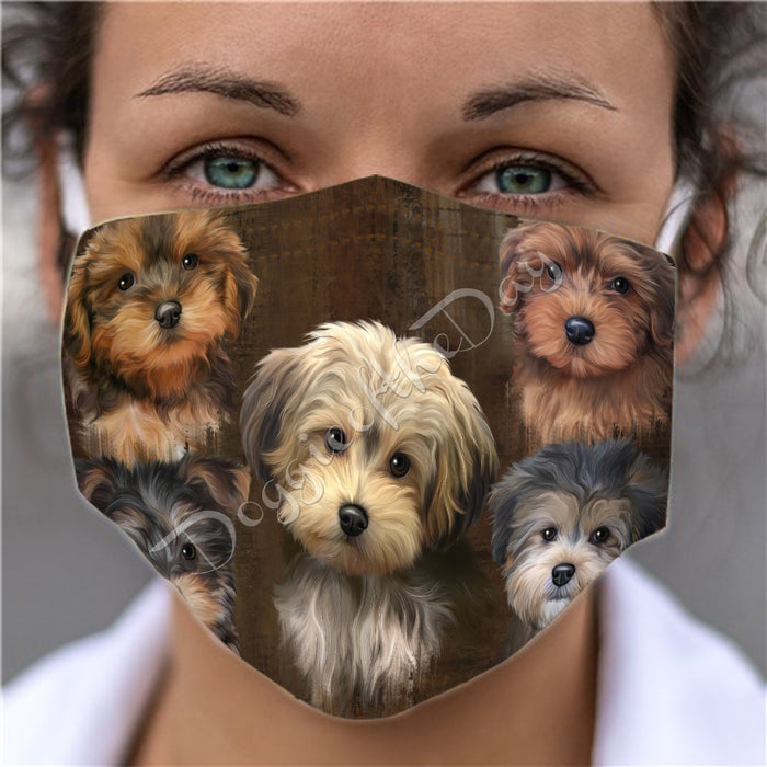 Rustic Yorkipoo Dogs Face Mask FM50105