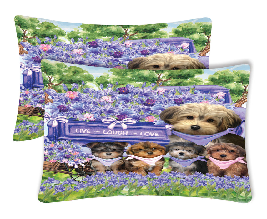 Yorkipoo Pillow Case: Explore a Variety of Designs, Custom, Personalized, Soft and Cozy Pillowcases Set of 2, Gift for Dog and Pet Lovers