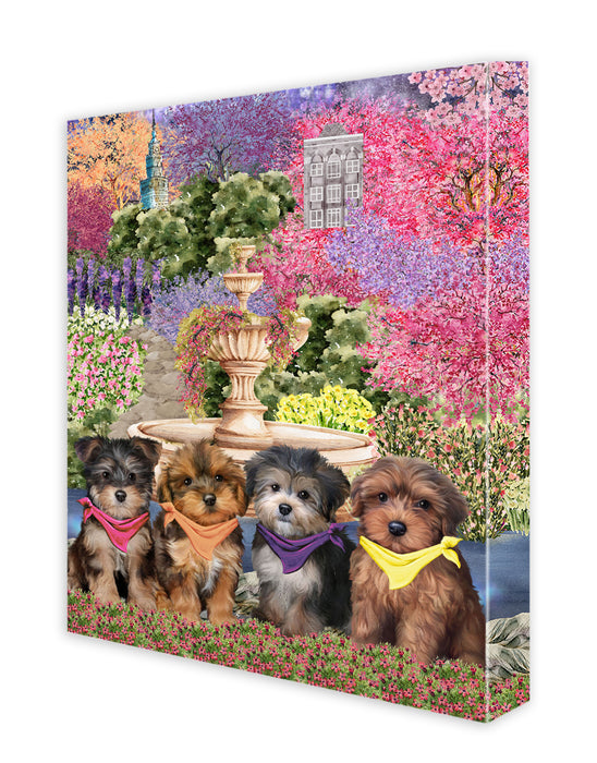 Yorkipoo Canvas: Explore a Variety of Designs, Custom, Digital Art Wall Painting, Personalized, Ready to Hang Halloween Room Decor, Pet Gift for Dog Lovers