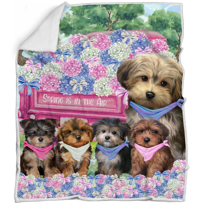 Yorkipoo Blanket: Explore a Variety of Designs, Cozy Sherpa, Fleece and Woven, Custom, Personalized, Gift for Dog and Pet Lovers