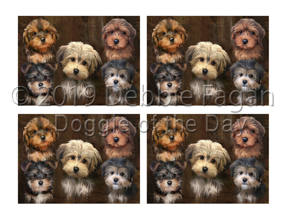 Rustic Yorkipoo Dogs Placemat