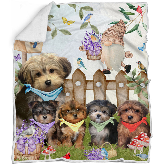 Yorkipoo Blanket: Explore a Variety of Designs, Personalized, Custom Bed Blankets, Cozy Sherpa, Fleece and Woven, Dog Gift for Pet Lovers