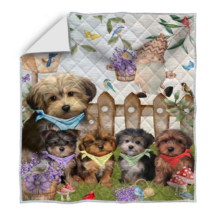 Yorkipoo Bedspread Quilt, Bedding Coverlet Quilted, Explore a Variety of Designs, Personalized, Custom, Dog Gift for Pet Lovers