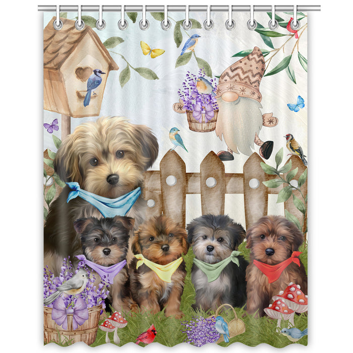 Yorkipoo Shower Curtain: Explore a Variety of Designs, Halloween Bathtub Curtains for Bathroom with Hooks, Personalized, Custom, Gift for Pet and Dog Lovers