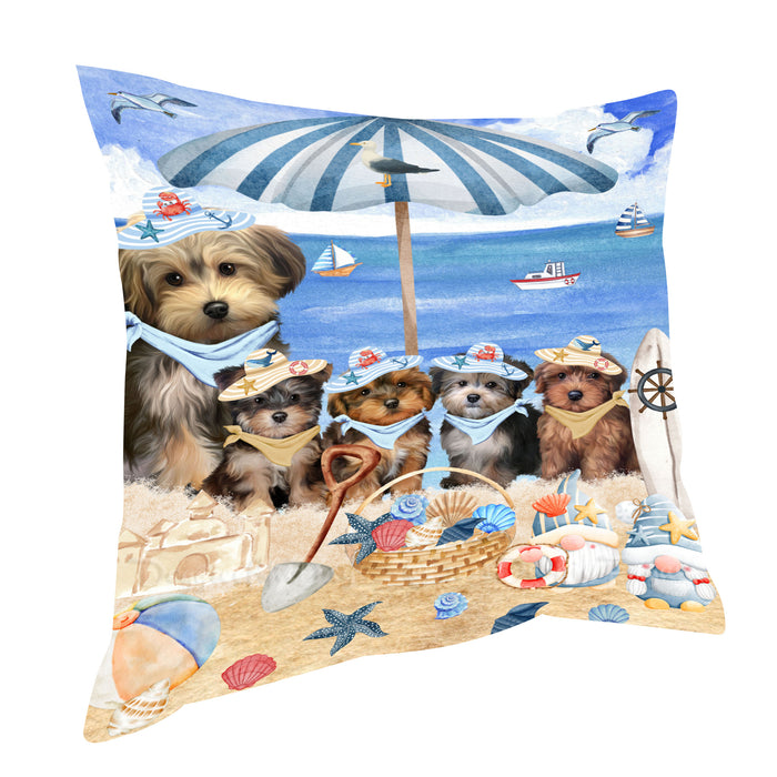 Yorkipoo Pillow: Explore a Variety of Designs, Custom, Personalized, Pet Cushion for Sofa Couch Bed, Halloween Gift for Dog Lovers