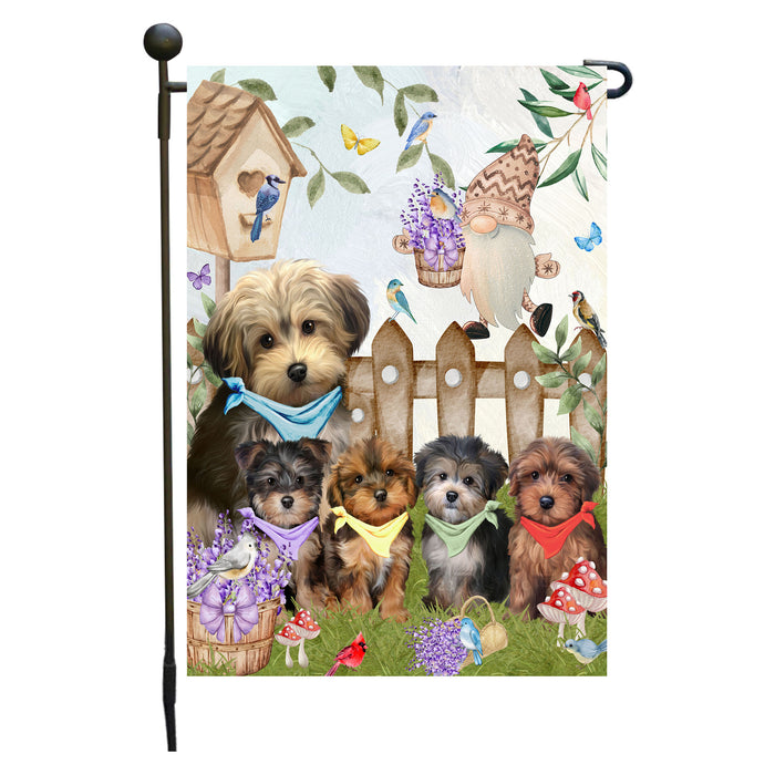 Yorkipoo Dogs Garden Flag: Explore a Variety of Designs, Custom, Personalized, Weather Resistant, Double-Sided, Outdoor Garden Yard Decor for Dog and Pet Lovers