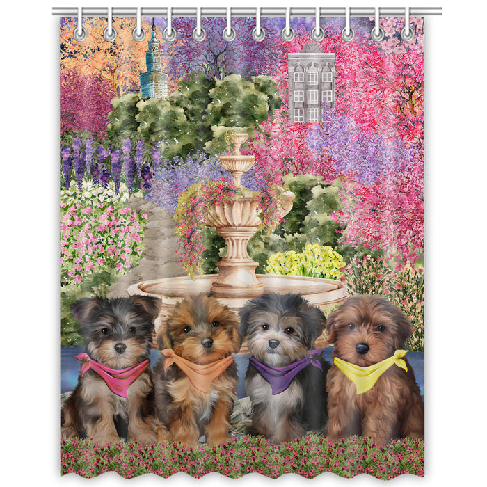 Yorkipoo Shower Curtain, Explore a Variety of Personalized Designs, Custom, Waterproof Bathtub Curtains with Hooks for Bathroom, Dog Gift for Pet Lovers