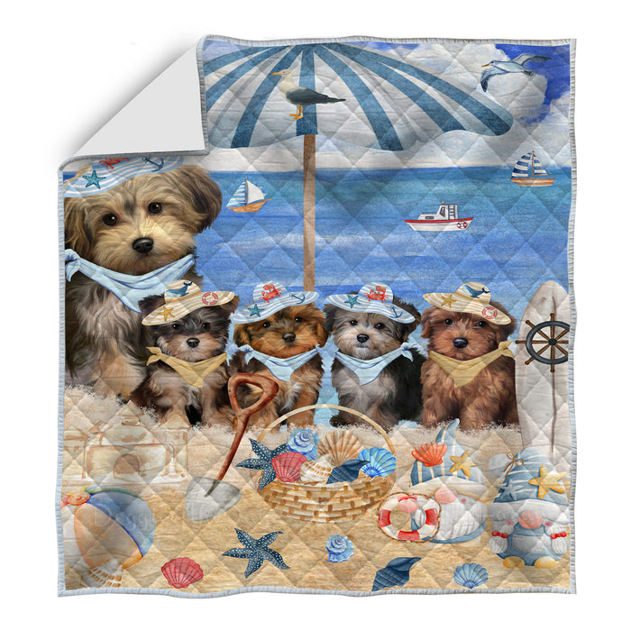Yorkipoo Bed Quilt, Explore a Variety of Designs, Personalized, Custom, Bedding Coverlet Quilted, Pet and Dog Lovers Gift