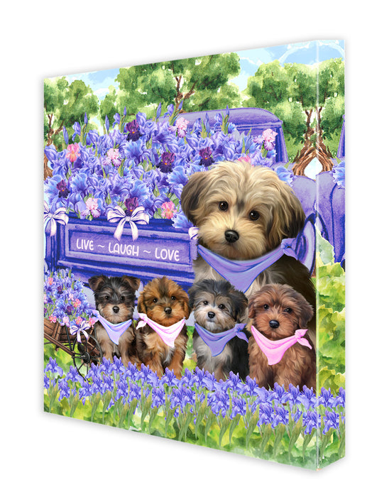Yorkipoo Canvas: Explore a Variety of Designs, Custom, Digital Art Wall Painting, Personalized, Ready to Hang Halloween Room Decor, Pet Gift for Dog Lovers