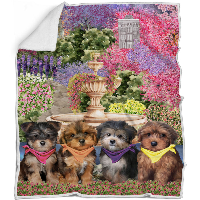Yorkipoo Blanket: Explore a Variety of Designs, Custom, Personalized Bed Blankets, Cozy Woven, Fleece and Sherpa, Gift for Dog and Pet Lovers