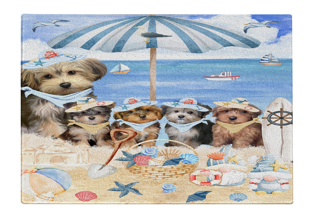 Yorkipoo Tempered Glass Cutting Board: Explore a Variety of Custom Designs, Personalized, Scratch and Stain Resistant Boards for Kitchen, Gift for Dog and Pet Lovers