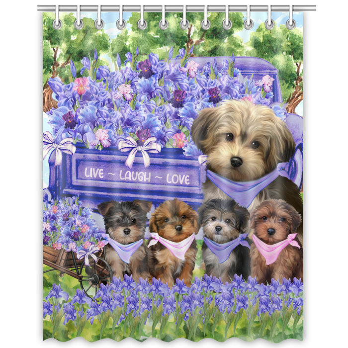 Yorkipoo Shower Curtain: Explore a Variety of Designs, Bathtub Curtains for Bathroom Decor with Hooks, Custom, Personalized, Dog Gift for Pet Lovers