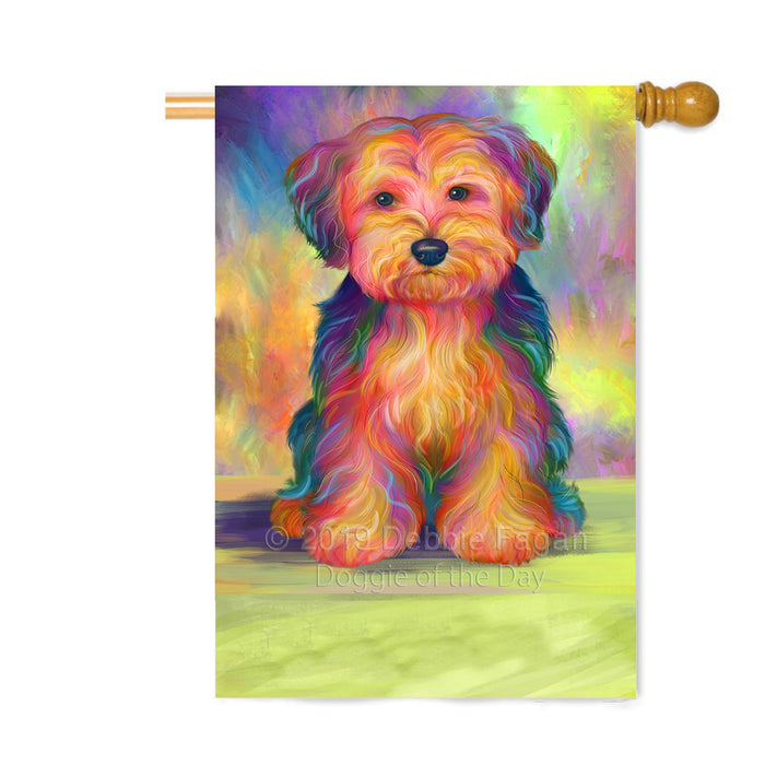 Personalized Paradise Wave Yorkipoo Dog Custom House Flag FLG-DOTD-A60152