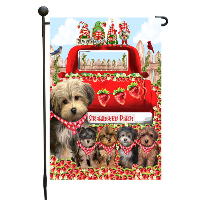 Yorkipoo Dogs Garden Flag: Explore a Variety of Custom Designs, Double-Sided, Personalized, Weather Resistant, Garden Outside Yard Decor, Dog Gift for Pet Lovers