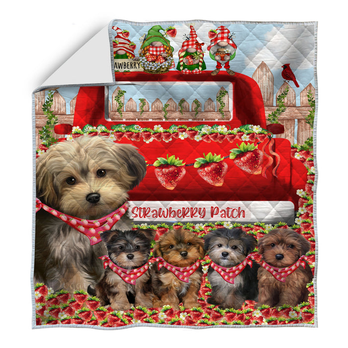 Yorkipoo Quilt, Explore a Variety of Bedding Designs, Bedspread Quilted Coverlet, Custom, Personalized, Pet Gift for Dog Lovers