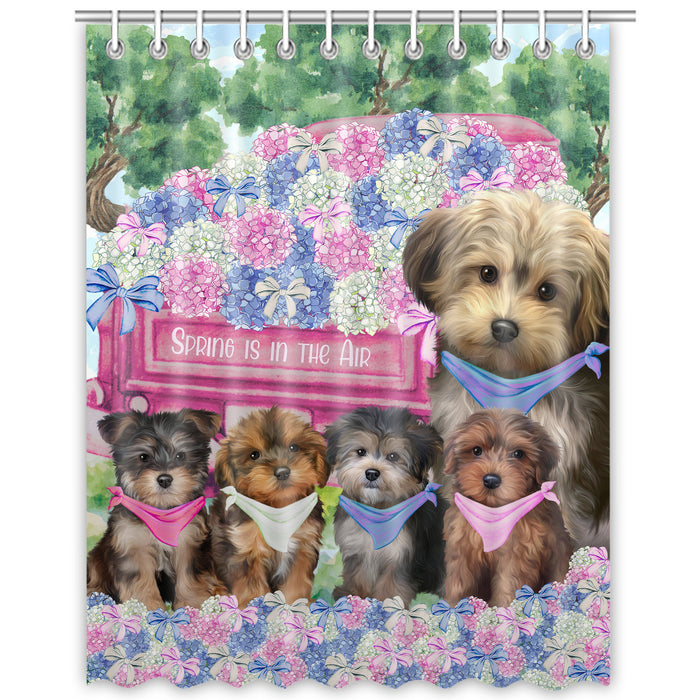 Yorkipoo Shower Curtain, Custom Bathtub Curtains with Hooks for Bathroom, Explore a Variety of Designs, Personalized, Gift for Pet and Dog Lovers