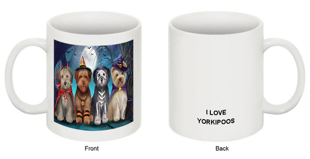 Happy Halloween Trick or Treat Yorkipoos Dog Coffee Mug MUG49888