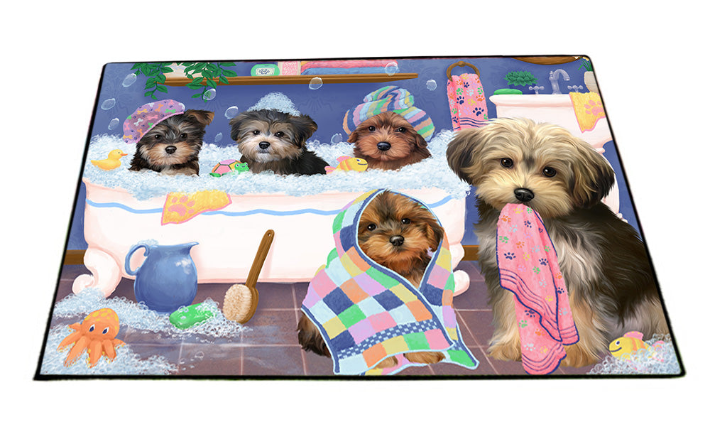 Rub A Dub Dogs In A Tub Yorkipoos Dog Floormat FLMS53694