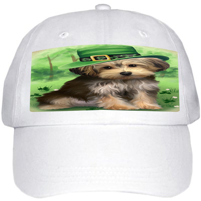 St. Patricks Day Irish Portrait Yorkipoo Dog Ball Hat Cap HAT52026