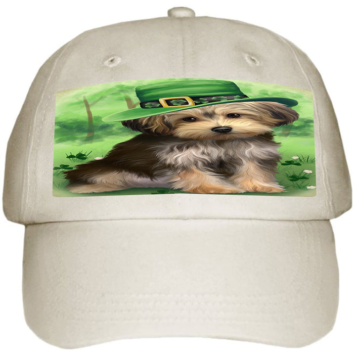 St. Patricks Day Irish Portrait Yorkipoo Dog Ball Hat Cap HAT52026