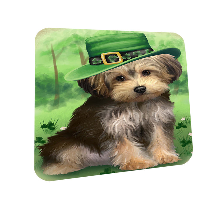 St. Patricks Day Irish Portrait Yorkipoo Dog Coasters Set of 4 CST49390