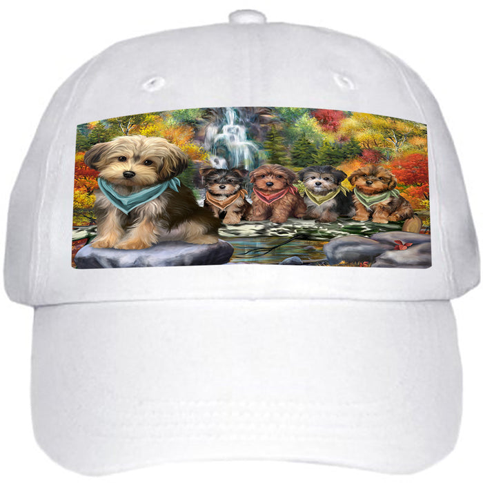Scenic Waterfall Yorkipoos Dog Ball Hat Cap HAT54300