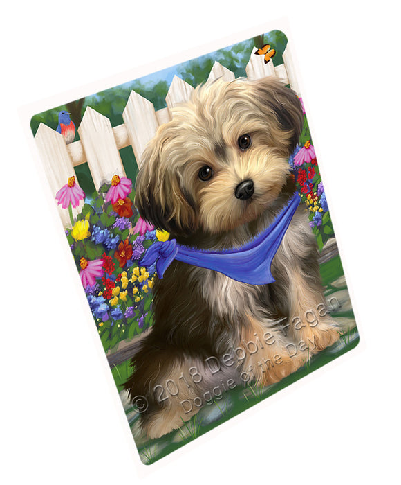 Spring Floral Yorkipoo Dog Cutting Board C54426