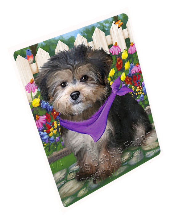 Spring Floral Yorkipoo Dog Cutting Board C54429