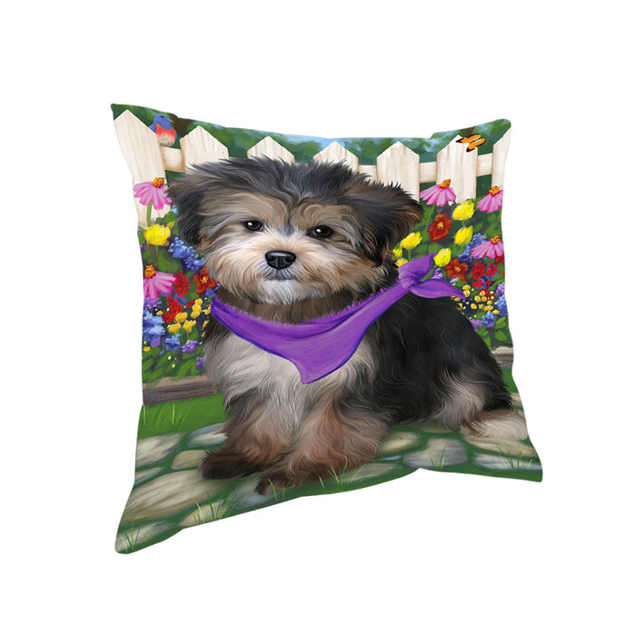 Spring Floral Yorkipoo Dog Pillow PIL56604