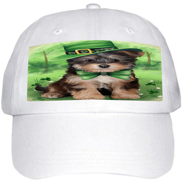 St. Patricks Day Irish Portrait Yorkipoo Dog Ball Hat Cap HAT52032