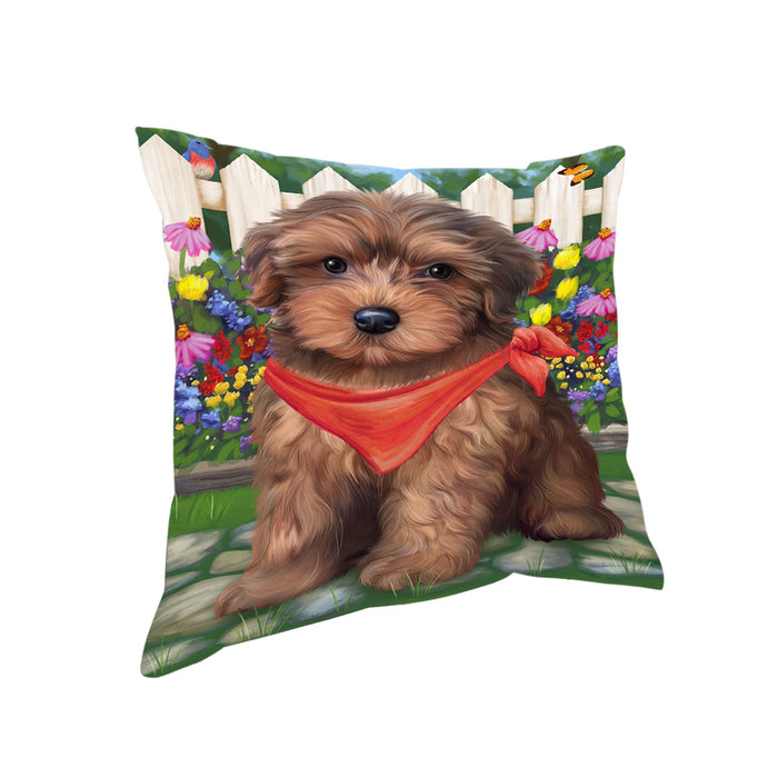 Spring Floral Yorkipoo Dog Pillow PIL56608