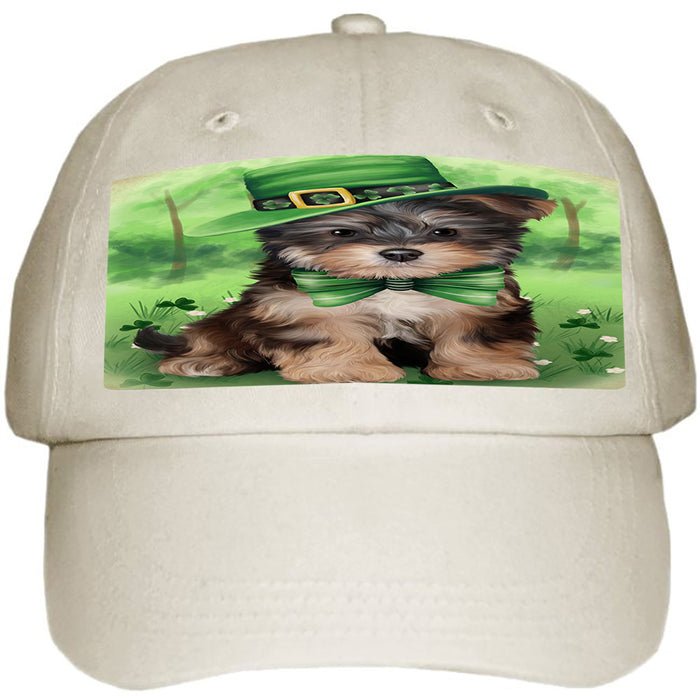 St. Patricks Day Irish Portrait Yorkipoo Dog Ball Hat Cap HAT52032