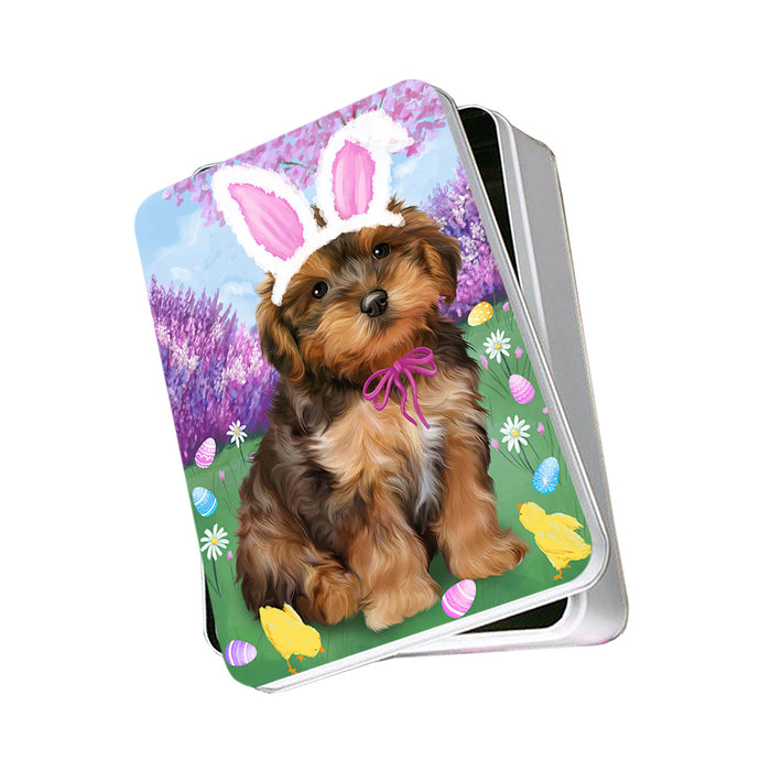 Yorkipoo Dog Easter Holiday Photo Storage Tin PITN49299