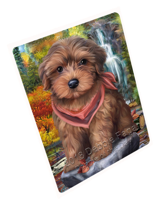 Scenic Waterfall Yorkipoo Dog Magnet Mini (3.5" x 2") MAG54597