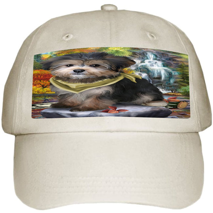 Scenic Waterfall Yorkipoo Dog Ball Hat Cap HAT54309
