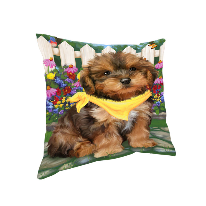 Spring Floral Yorkipoo Dog Pillow PIL56612