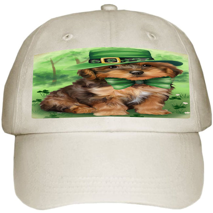 St. Patricks Day Irish Portrait Yorkipoo Dog Ball Hat Cap HAT52035