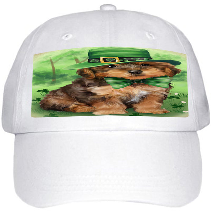 St. Patricks Day Irish Portrait Yorkipoo Dog Ball Hat Cap HAT52035